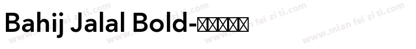 Bahij Jalal Bold字体转换
